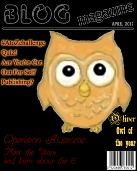 Fake magazine cover art #AtoZchallenge 2017 Operation Awesome Quiz! Are You're Cut Out For Self-Publishing