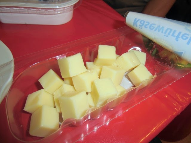 TEST-BLOG: Rezept: Käse Saltimbocca und Honig-Senf-Dipp mit Grünländer
