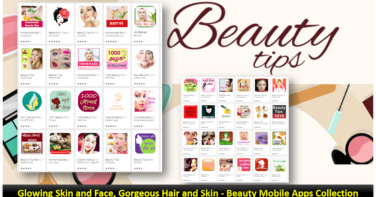 Latest Beauty Tips Mobile app for Glowing Skin and Face, Hair and Skin Youth Apps