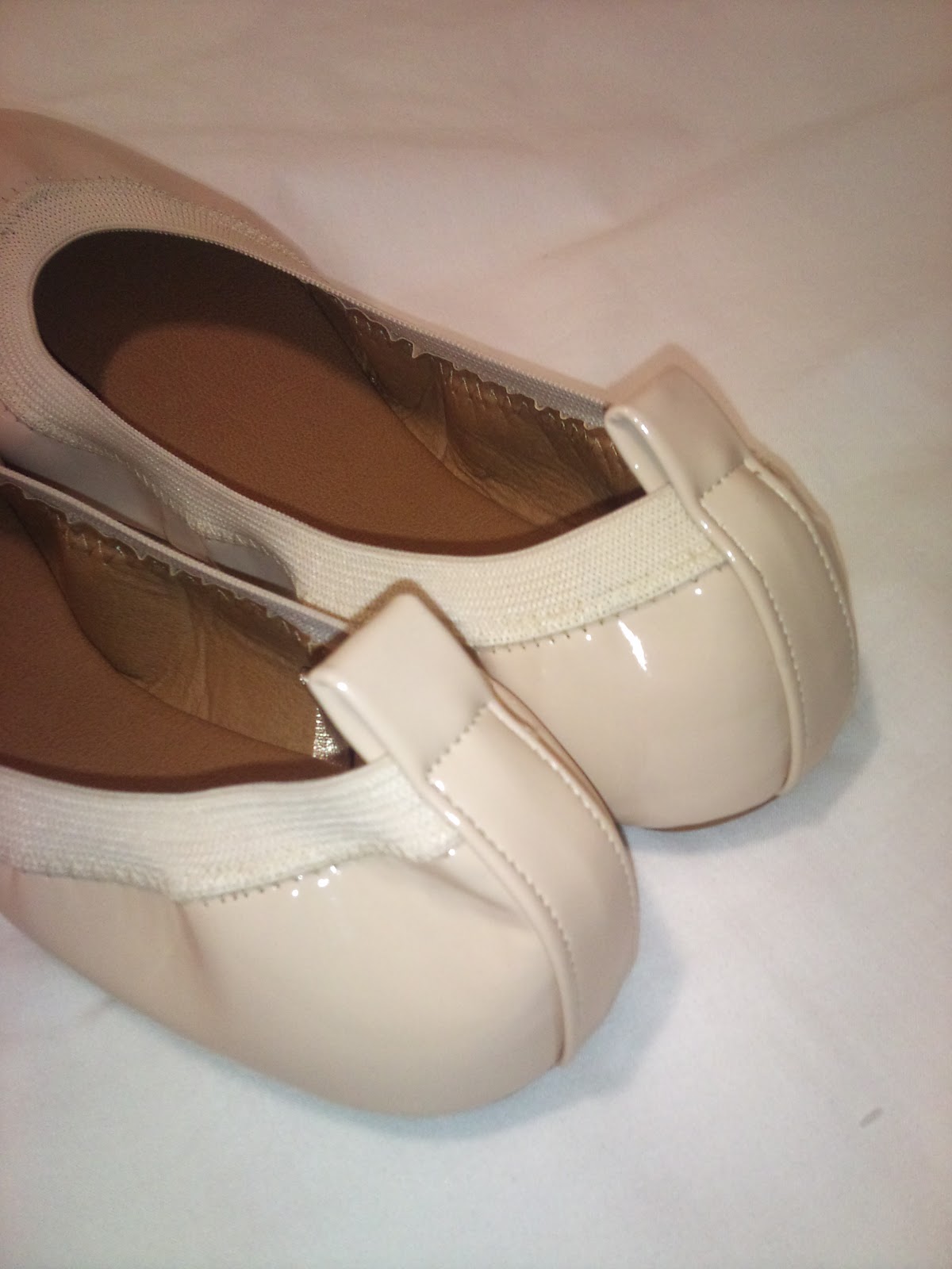 new gold Ballet Pointe Flats