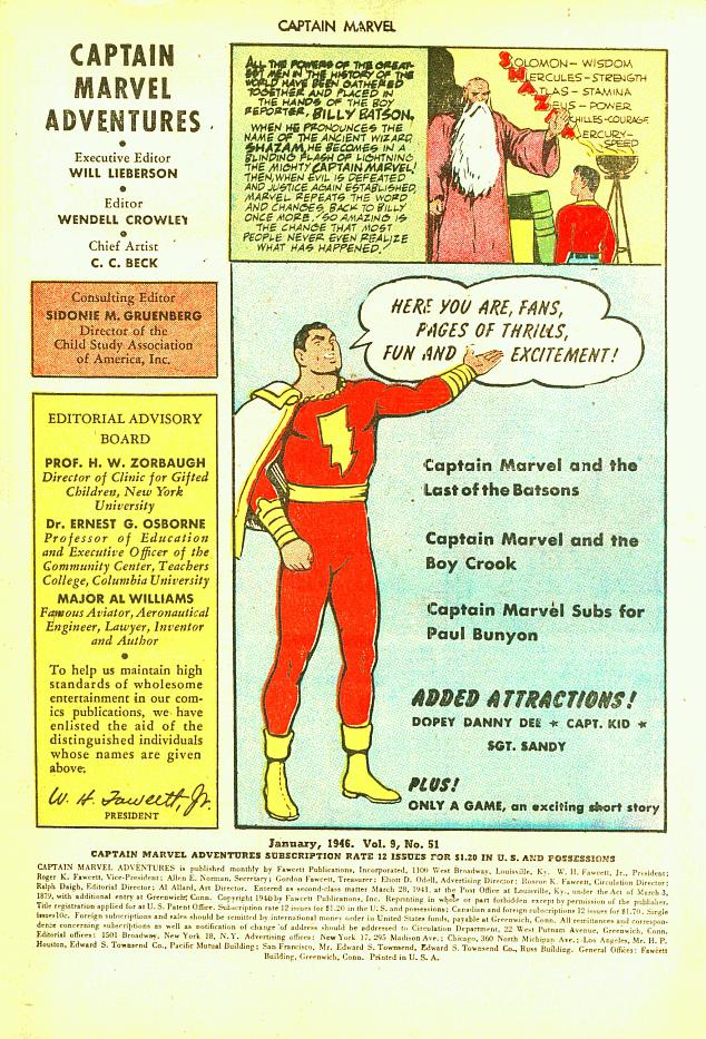 Read online Captain Marvel Adventures comic -  Issue #51 - 3