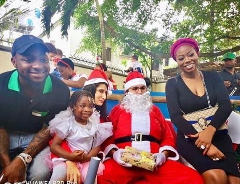 See photos of Davido at daughter’s school end of year party. 