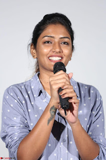 Poojita Super Cute Smile in Blue Top black Trousers at Darsakudu press meet ~ Celebrities Galleries 006