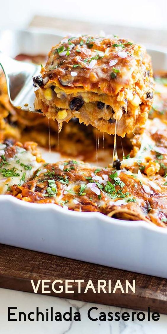 Vegetarian Enchilada Casserole All Recipe Network