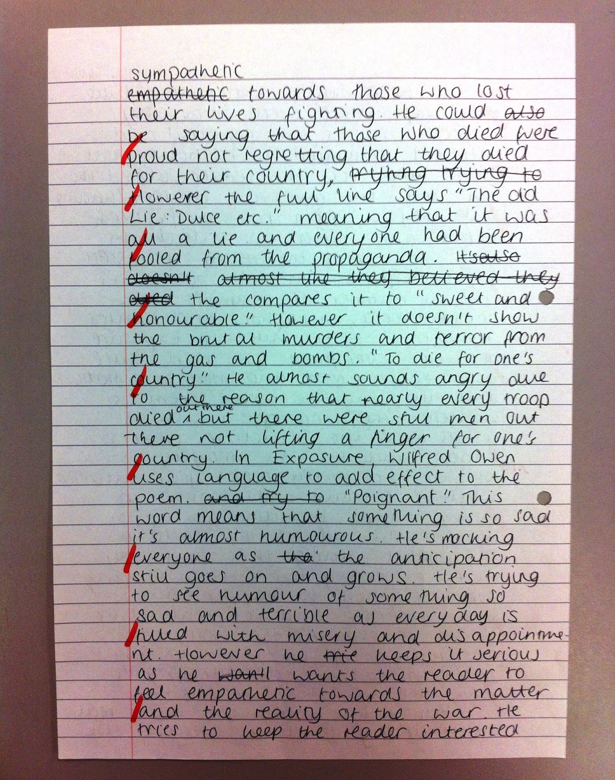 Why is war poetry important image