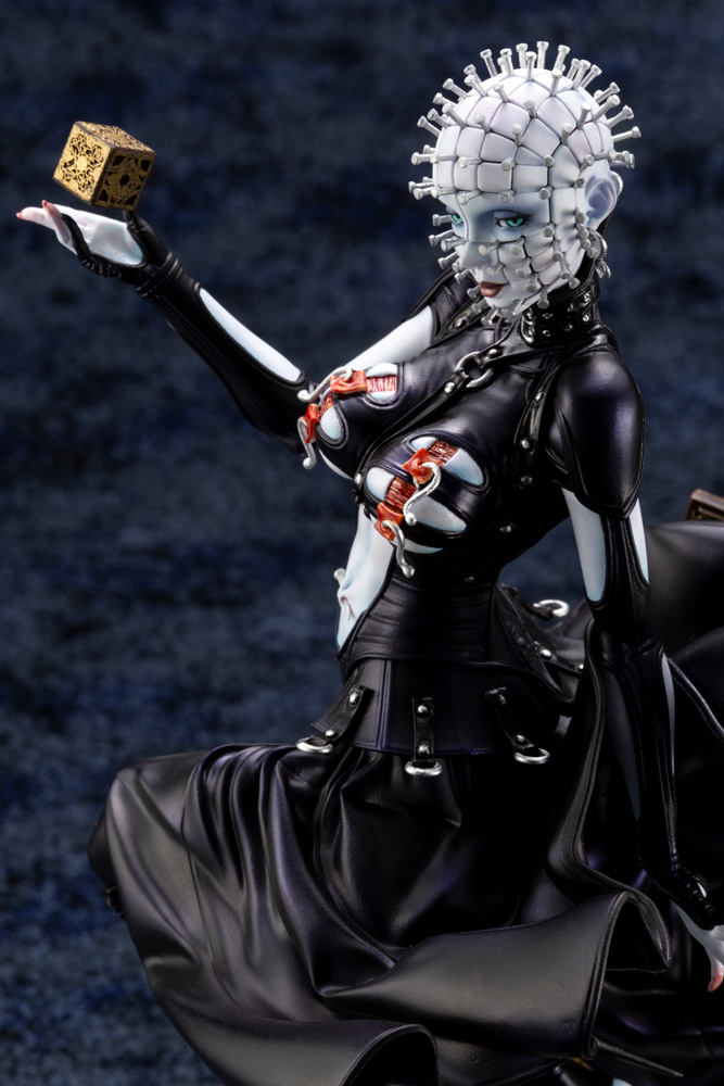 A female version of Pinhead from the Hellraiser movies. 