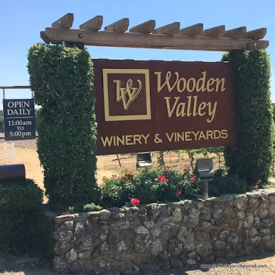 sign at Wooden Valley Winery & Vineyards in Fairfield, California