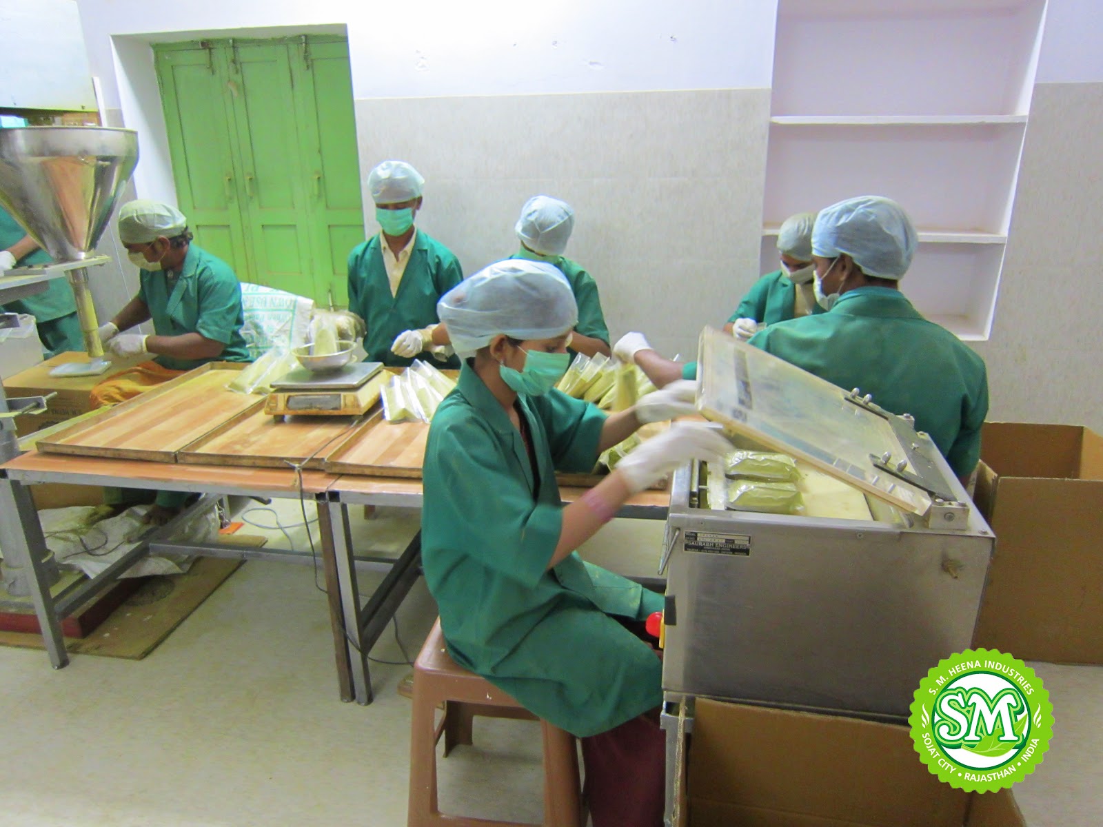 S. M. Heena Industries Packaging of henna powder and other herbs in