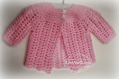 Free Vintage Crochet Pattern for Baby Cardigan Jacket Tried and Tested ...