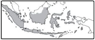 Peta dari wilayah yang ada di Indonesia pada masa awal kemerdekaan