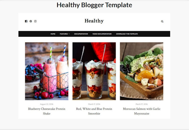 Healthy Blogger Template