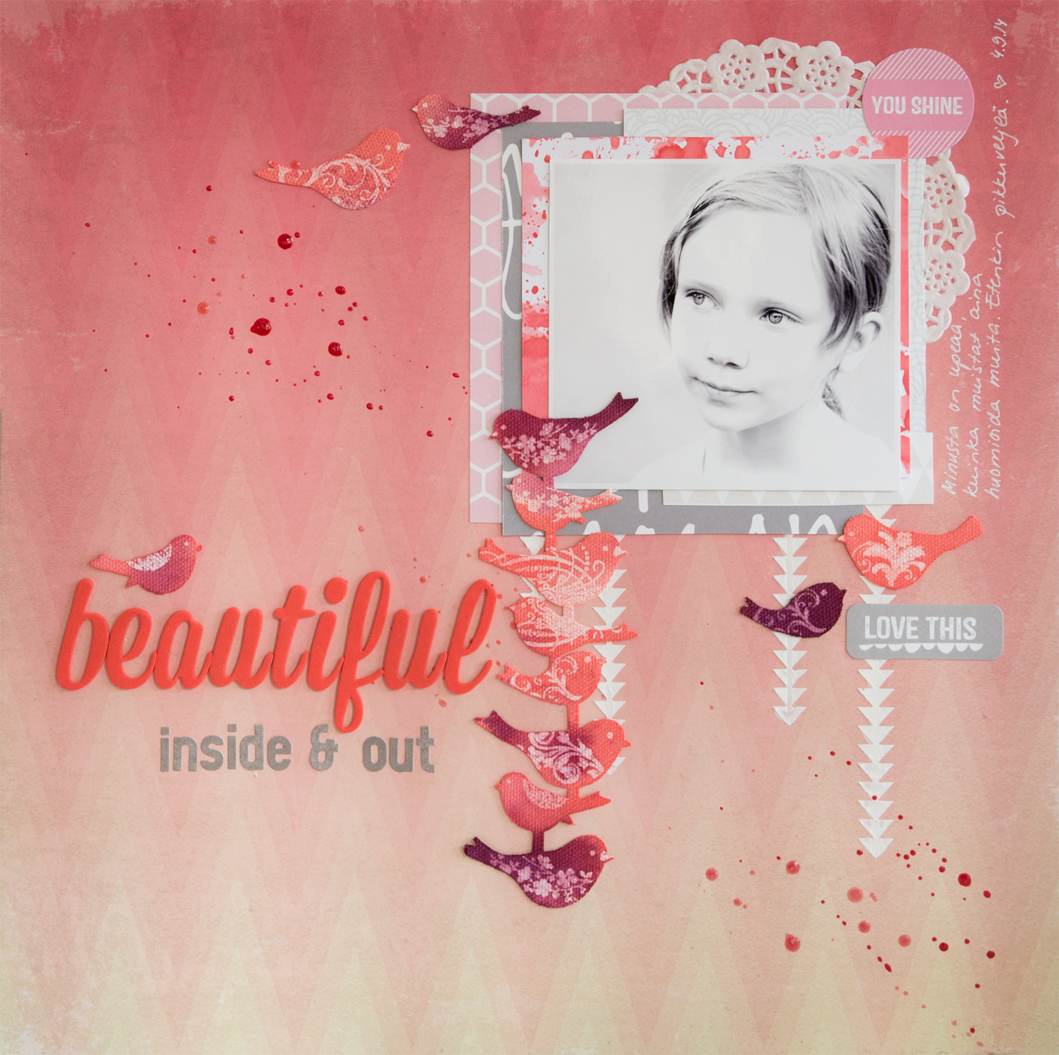 Layout for Creative Scrappers sketch #277: Beautiful