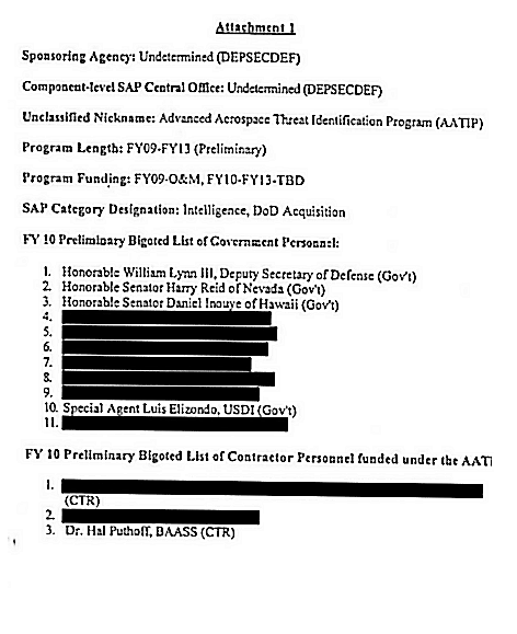 Harry Reid Bigoted List Via Knapp - Elizondo Name Unredacted Harry Reid Bigoted List Via Knapp - Elizondo Name Unredacted