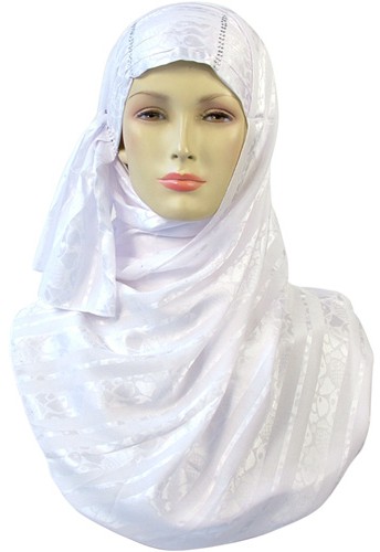 white hijab