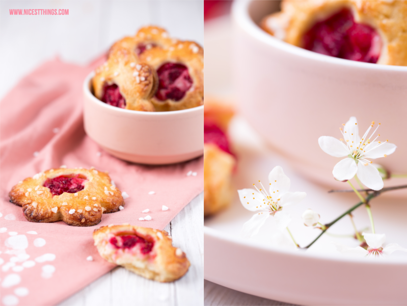 Handpies mit Erdbeeren Rezept Mini Pies in Blütenform