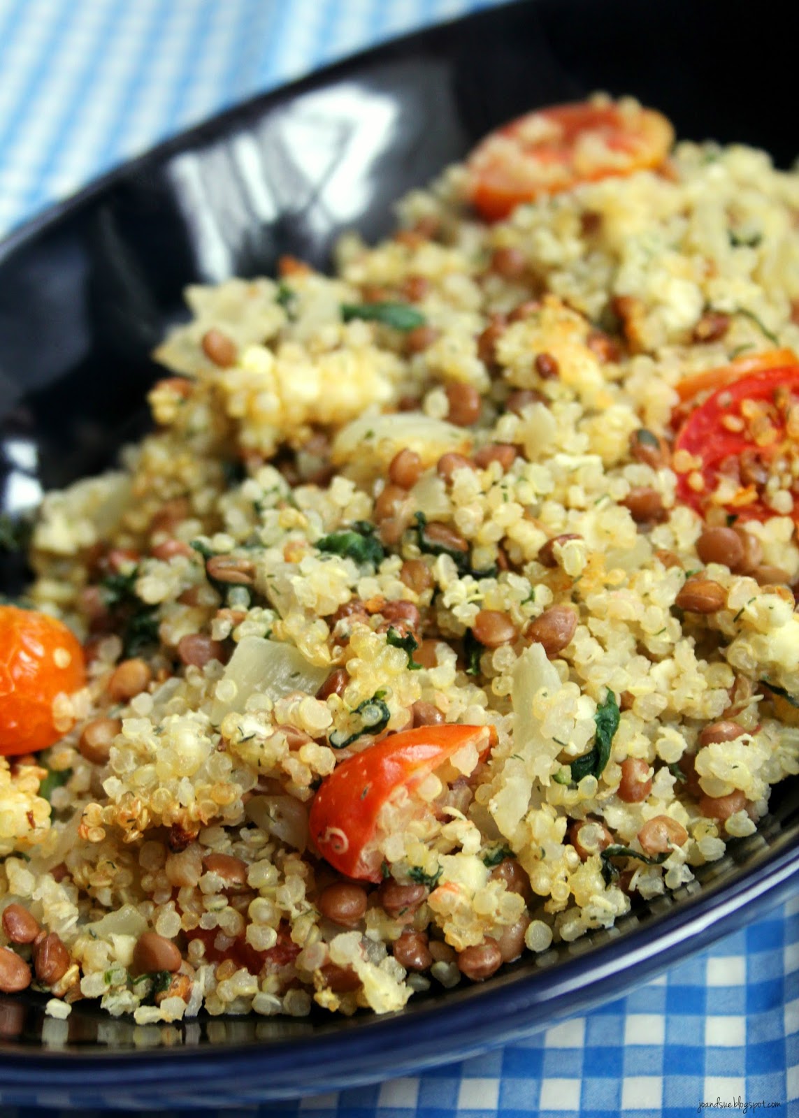 Jo and Sue Mediterranean Quinoa and Lentils