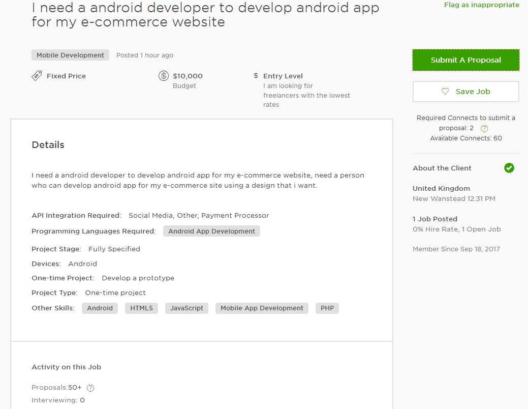 upwork cover sample for mobile app android app ios ios developer cover letter