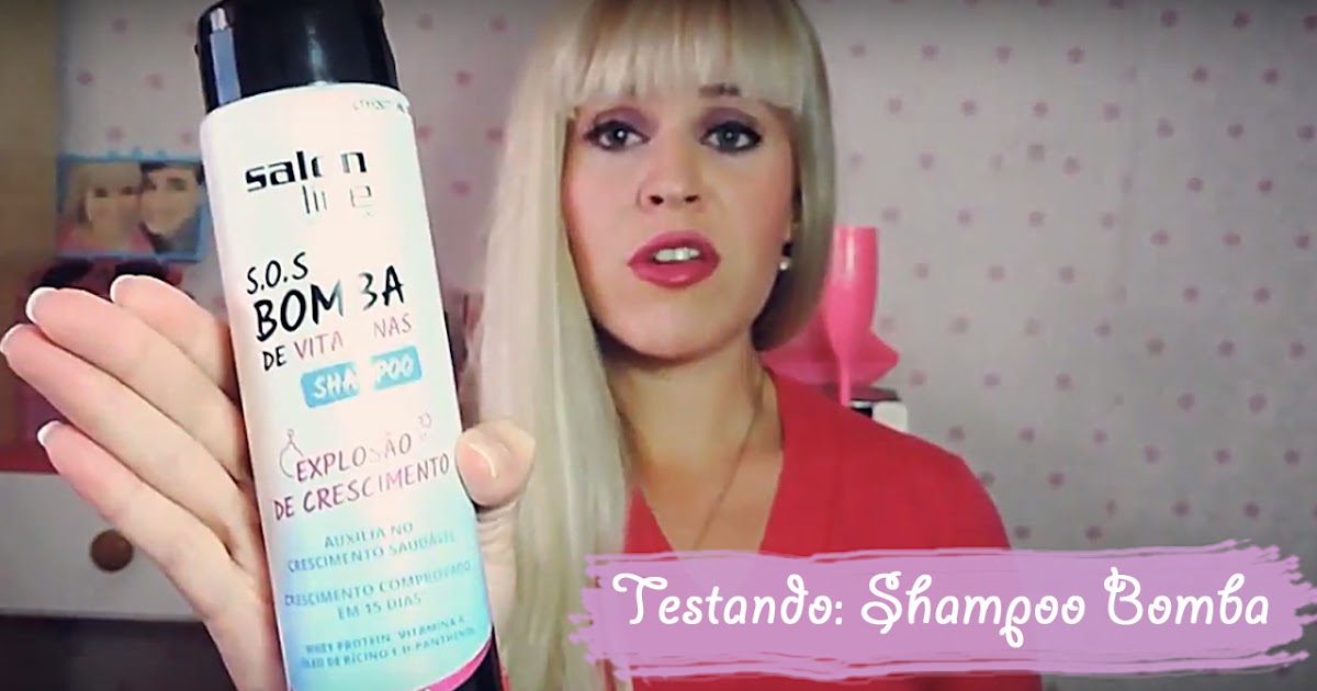 Alessandra Rodrigues : Testando ! Shampoo S.O.S Bomba Salon line