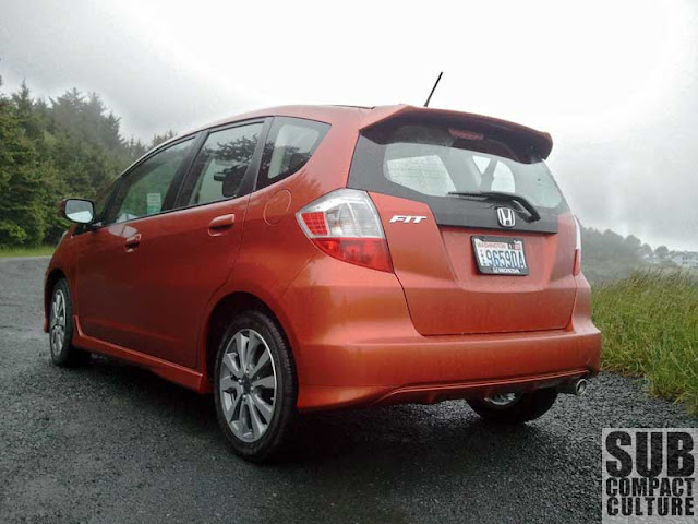 Rear shot of the 2012 Honda Fit Sport with Navi