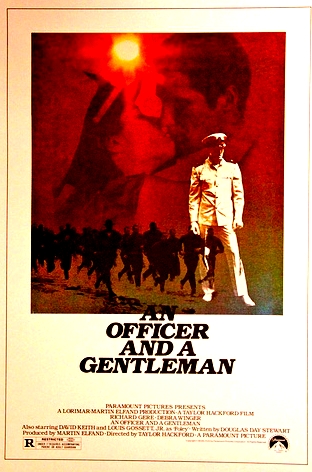 an officer a gentleman us one sheet film poster 1982 richard gere debra winger u s navy 6689 p