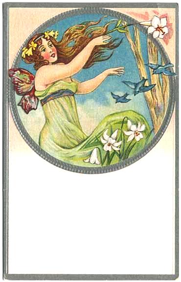 bumble button: Antique Victorian Fairy Postcards - Free Clip Art ...