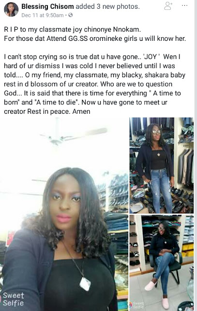  Photos: Nigerian bride-to-be returns from church, had lunch and died in her sleep