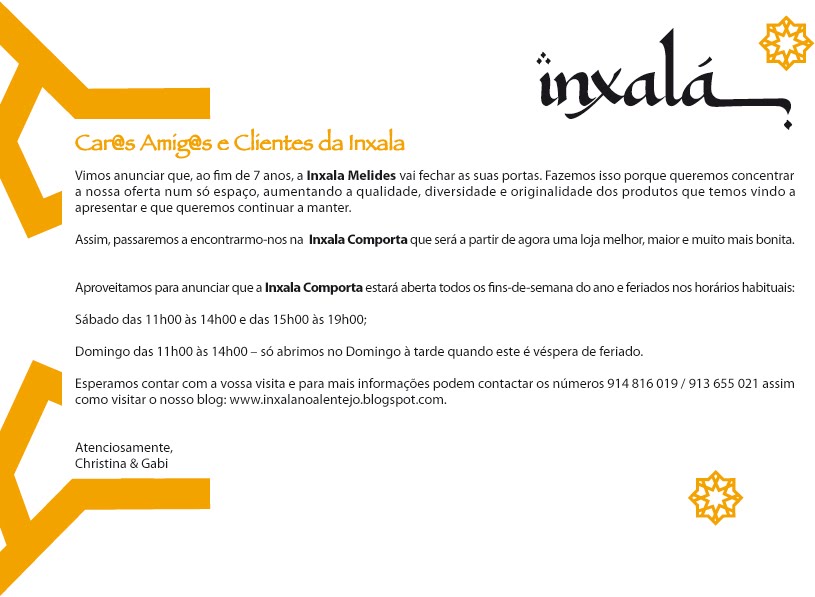 Inxala no Alentejo