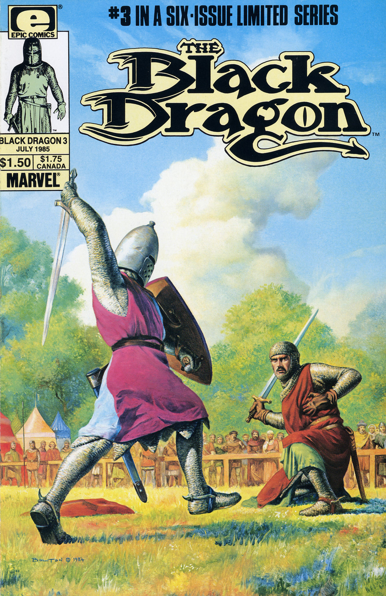 Read online The Black Dragon comic -  Issue #3 - 1