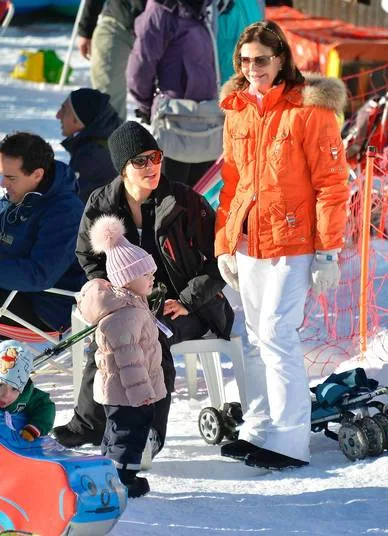 Queen Silvia, Crown Princess Victoria, Prince Daniel and Princess Estelle