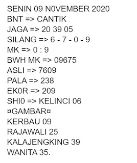 Prediksi Syair Sgp 9 November 2020 Pangkalantoto