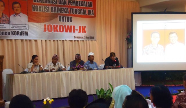Dukung Jokowi, Bali Lahirkan Koalisi Bhineka Tunggal Ika