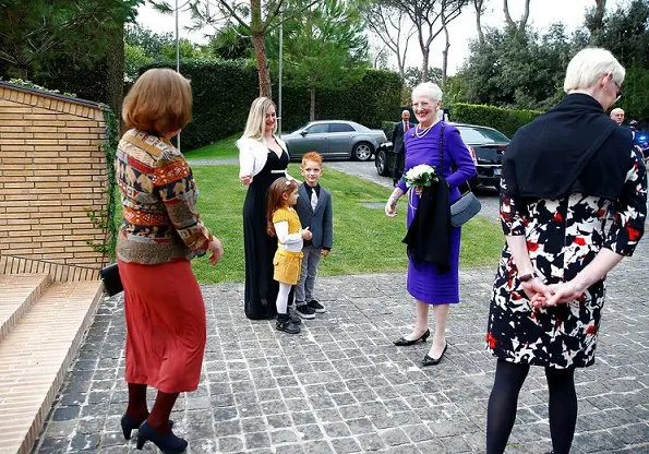 Queen Margrethe II of Denmark visited the Danish Institute in Rome