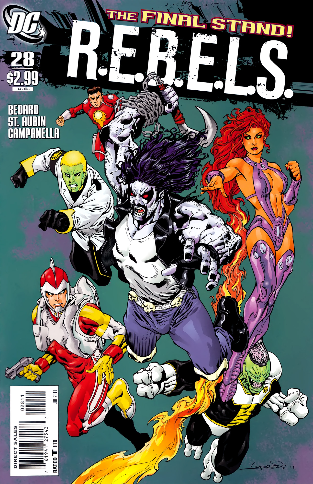 Read online R.E.B.E.L.S. comic -  Issue #28 - 1