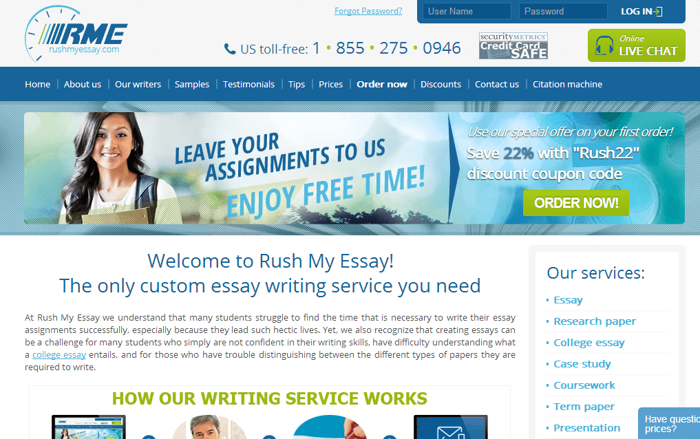 RushMyEssay.com Essay Writing Service Picture