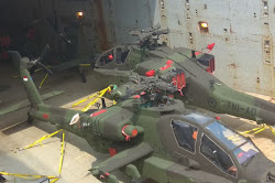 Lima Helikopter Apache Pesanan TNI AD dan Simulatornya Tiba di Semarang