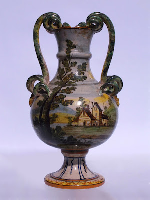 Maiolica di Castelli - vaso in stile rinascimentale - ceramiche - annunci