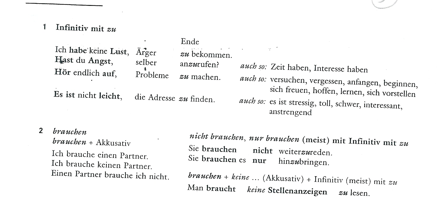 Deutsch ist schön...kommt! B2.1 Infinitiv mit oder ohne ZU kleine Theorie Deutsch ist schön...kommt! B2.1 Infinitiv mit oder ohne ZU kleine Theorie