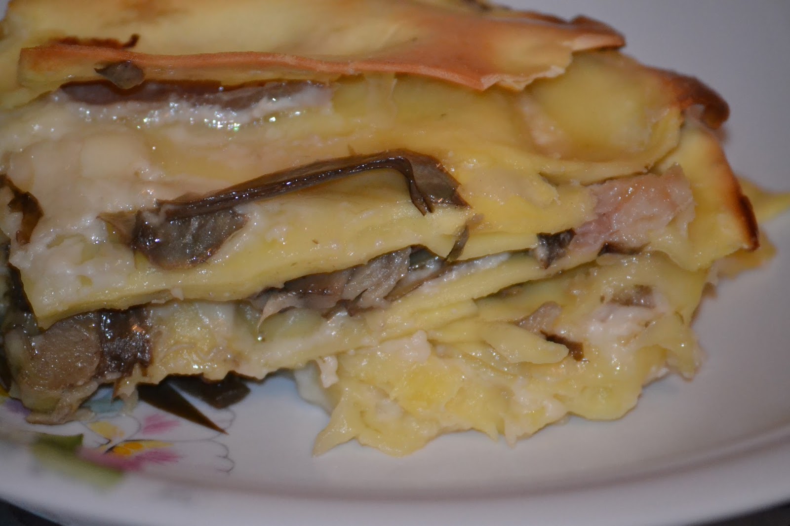 L'arzdouréina Lasagne carciofi, taleggio pancetta arrotolata