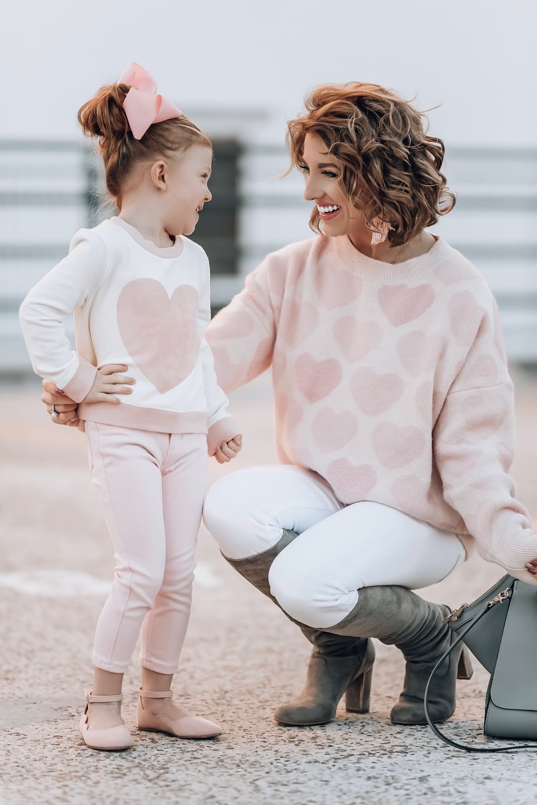 Mommy & Me Style: Pink Hearts for Valentine's Day - Something Delightful Blog