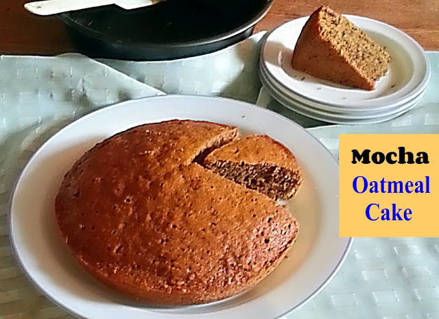 Mocha Oatmeal Cake Recipe @ treatntrick.blogspot.com