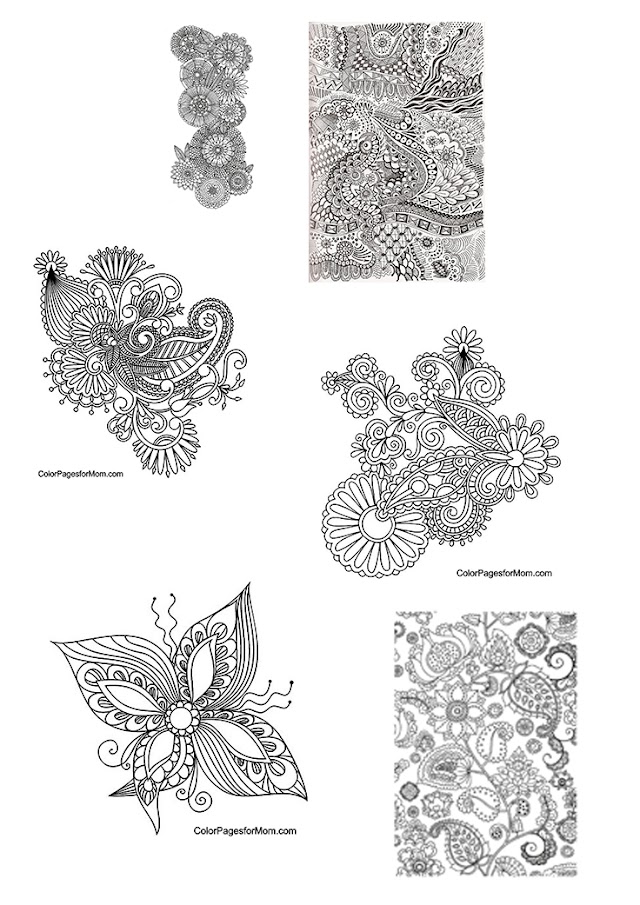 اشكال و ورود للتلوين و الحناء