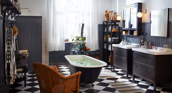 Ideas to decorate the bathroom in black