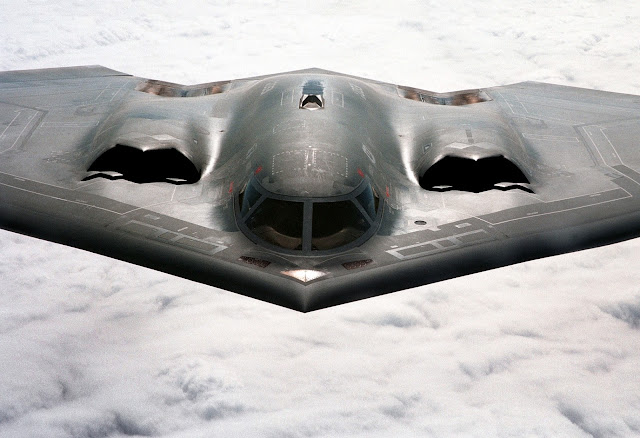 B-2 Spirit in air front view