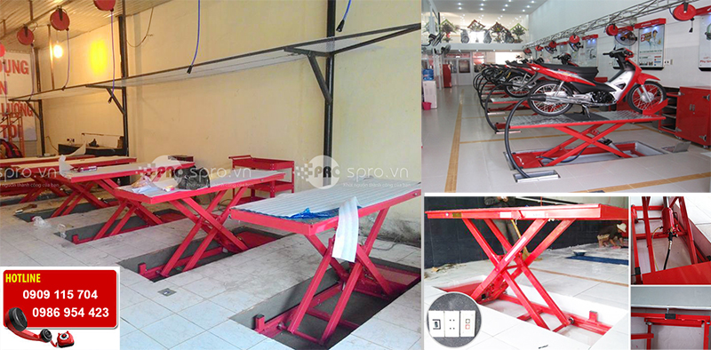 Giá bàn nâng thủy lực sửa xe Honda, bàn nâng xe máy các loại Giá bàn nâng thủy lực sửa xe Honda, bàn nâng xe máy các loại
