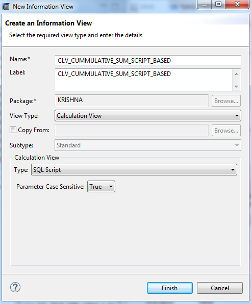 Successful implementation of Cumulative Sum in SAP HANA