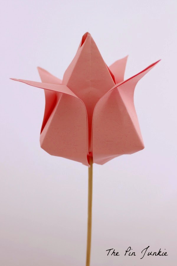Origami Paper Tulips
