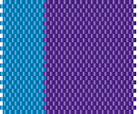 Dark Lilac with Dark Turquoise basic two color bead palette scheme Winter Seasonal Color Palette Two Bead Colors