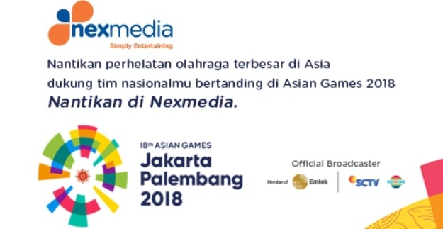 Saksikan Asian Games 2018 Di Nexmedia