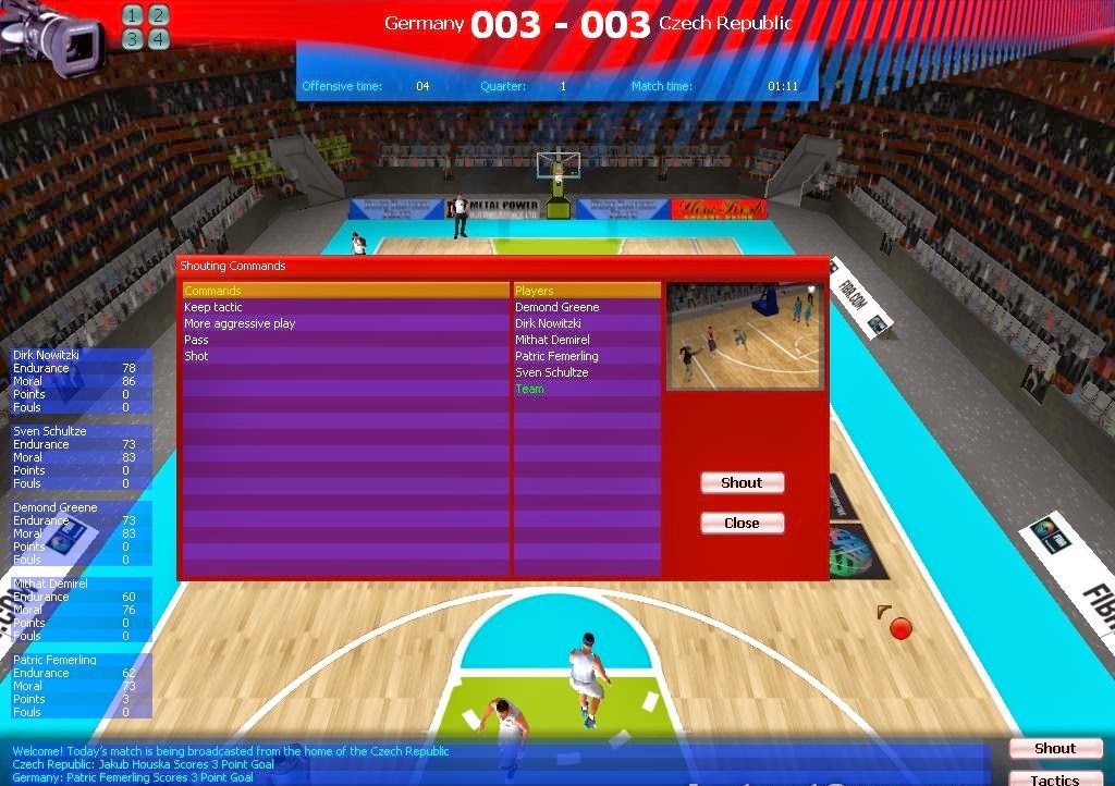 FIBA Basketball Manager 2008 Game BocaTech