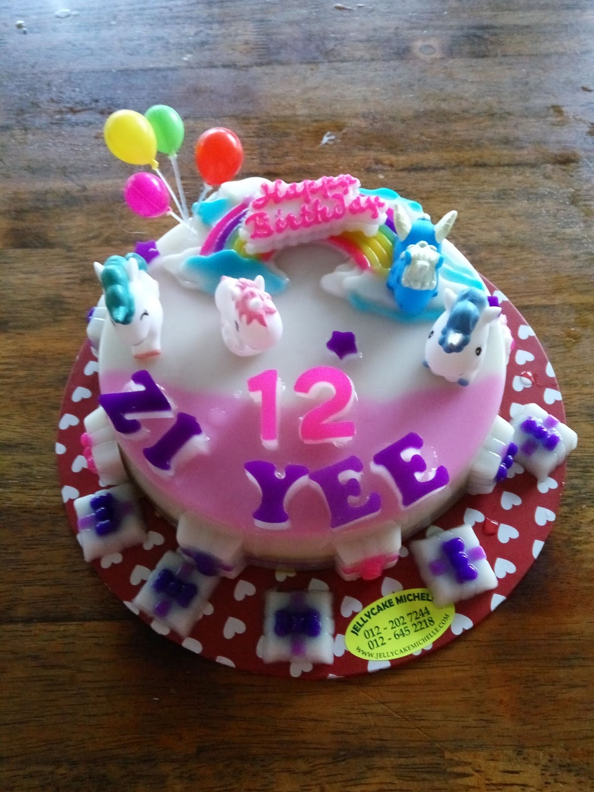 Jelly cake Home made Unicorn Jelly cakes